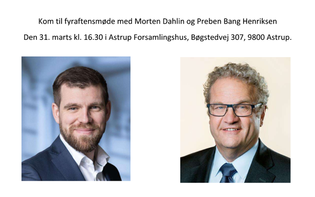 Fyraftensmøde m/ Morten Dahlin og Preben Bang Henriksen